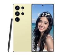 S26 Ultra : téléphone Portable à Petit Prix avec Stylet intégré, écran HD Original de 7,3 Pouces, Version 5G Internationale, déverrouillage par Reconnaissance faciale et Empreinte,Gold-7.3IN