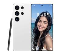 S26 Ultra : téléphone Portable à Petit Prix avec Stylet intégré, écran HD Original de 7,3 Pouces, Version 5G Internationale, déverrouillage par Reconnaissance faciale et Empreinte,White-7.3IN