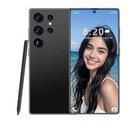 S26 Ultra : téléphone Portable à Petit Prix avec Stylet intégré, écran HD Original de 7,3 Pouces, Version 5G Internationale, déverrouillage par Reconnaissance faciale et Empreinte,Black-7.3IN
