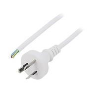 S27-3/07/1.5WH Câble AS/NZS 3112 (I) prise,cordons PVC 1,5m blanc 3x0,75mm2 LIAN