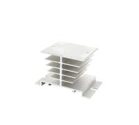 S2IZ5O 1pcs 10A-40A Relay Single Phase Solid State Relay SSR Aluminum Heat Sink Dissipation Radiator(White)