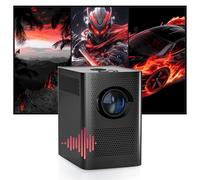 S30 Mini Projecteur Video avec Haut-Parleur Intégré,1280 * 720P Videoprojecteur,WiFi 2,4G,Android 7.1,180 ANSI,Retroprojecteur pour Home cinéma,Projecteur Portable pour Intérieur/Extérieur (Noir)