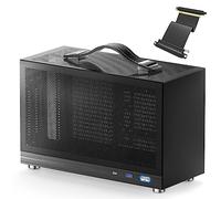 S300 - Boîtier PC Gaming Mini-ITX - Type USB 3.0 en façade - Port C - Alimentation SFX 100-130 mm - Système de Gestion des câbles - Carte mère Luminum Mini-ITX Petit boîtier PC Portable - Noir