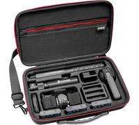 S320-X Insta360 X4 X5 Action Camera Carry Case Waterproof Shockproof Compact Travel Bag with Shoulder Strap, Nylon Hard Shell Bag for Insta360 X4 Accessory Kit