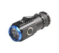 S350 S350 Lampe de poche rechargeable avec clip magnétique Base sécurisée en alliage d'aluminium Compact Résistant aux intempéries Noir