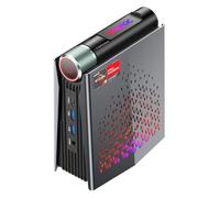 S3A Mini PC 16 Go DDR5 4800 MHz 512G NVME PCIe3.0 SSD, AMD Ryzen 9 6900HX (jusqu'à 4,9 GHz) Radeon 680M, micro ordinateur de bureau pour entreprise/bureau/jeu réglable en 3 modes | WiFi 6 | LAN 2,5 G