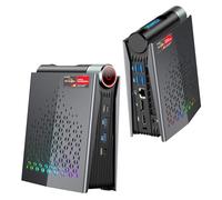 S3A Mini PC 32Go DDR5 4800MHz 1To NVME PCIe3.0 SSD, AMD Ryzen 9 6900HX (8C/16T, jusqu'à 4,9 GHz),Radeon 680M Gaming Micro Ordinateur de Bureau avec réglage 3 Modes | WIFI6 | LAN 2.5G|RGB