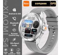S4 Ultra Gps Piste Sport Montre Intelligente Hommes Amoled Hd Écran Bleutooth Appel Nfc Fréquence Cardiaque Étanche Smartwatch Pour Xiaomi 2025 -Argent