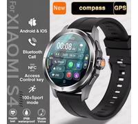 S4 Ultra Gps Piste Sport Montre Intelligente Hommes Amoled Hd Écran Bluetooth Appel Nfc Fréquence Cardiaque Étanche Smartwatch Pour Xiaomi 2025.Black.