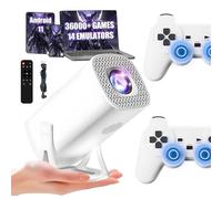 S40 Max Videoprojecteur Projecteur Video 36000+ Jeux 14 Émulateurs,Projecteur Intelligents Android 11 avec manettes sans Fil,Auto Keystone,WiFi 2,4G+5G & BT,Retroprojecteur pour Home Cinéma/Jeux