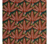 S4Sassy Papier peint à motif cachemire feuillu- Revêtement mural vert,63 x 304 cm, vinyle autocollant, revêtement mural facile à réaliser soi-même pour une décoration murale bohème, espace de vie