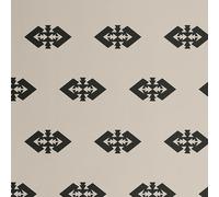 S4Sassy Papier peint Bold Tribal Cross - Revêtement mural noir, 63 x 914 cm, vinyle texturé autocollant, revêtement mural facile à réaliser pour une décoration murale bohème, salon