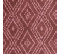 S4Sassy Papier peint Diamond Ikat - Revêtement mural marron, 63 x 304 cm, vinyle texturé autocollant, revêtement mural facile à réaliser pour une décoration murale bohème, salon, espaces de vie