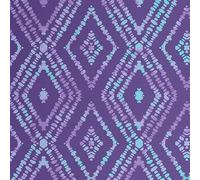 S4Sassy Papier peint Diamond Ikat - Revêtement mural violet, 63 x 305 cm, vinyle texturé autocollant, revêtement mural facile à réaliser pour une décoration murale bohème, salon, espaces de vie