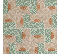 S4Sassy Papier peint Half Bloom - Revêtement mural vert, 63 x 610 cm, vinyle texturé autocollant, revêtement mural facile à réaliser pour une décoration murale bohème, salon, espaces de vie