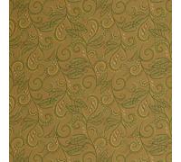 S4Sassy Papier peint moderne à imprimé cachemire et vignes - Revêtement mural bohème vert, 63,5 x 609 cm, vinyle autocollant, revêtement mural décoratif, facile à réaliser soi-même pour chambre