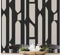 S4Sassy Papier Peint Mural Gris Contemporain Amovible, Motif Branches Géométriques, Texturé, Pour Murs, Armoires, Rouleau De Papier Peint Vinyle Autocollant, Papier Peint Imperméable - 63,5 X 914 Cm