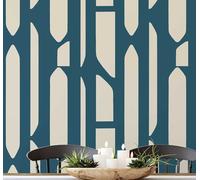 S4Sassy Papier Peint Mural Vert Contemporain Amovible, Motif Branches Géométriques, Texturé, Pour Murs, Armoires, Rouleau De Papier Peint Vinyle Autocollant, Papier Peint Imperméable - 63,5 X 152 Cm