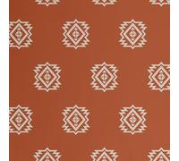 S4Sassy Papier peint Tribal Star Burst - Revêtement mural marron, 63 x 152 cm, vinyle texturé autocollant, revêtement mural facile à réaliser pour une décoration murale bohème, salon