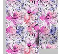 S4sassy Papier peint vinyle autocollant, papier peint aquarelle chic, imperméable- Rose,63,5 x 914 cm, revêtement mural amovible pour la décoration intérieure des chambres, espaces locatif et placards