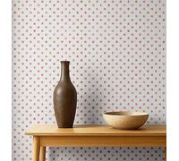 S4Sassy Revêtement mural autocollant, vinyle amovible à pois classiques - Papier peint mural moderne, relooking instantané des murs blancs pour chambre, salle de bain et buanderie - 63,5 x 152,4 cm