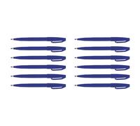Pentel – Sign Pen S520 – Lot de 12 feutres à pointe moyenne acrylique encre bleue