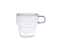 Set de 6 tasses à café 10 cl Sao double paroi en verre borosilicate - Table Passion - Transparent - Verre Transparent G