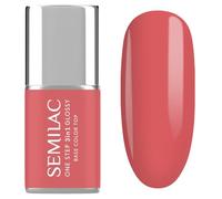 S690 Semilac - Vernis à ongles UV 3 en 1 - Glossy - Rose corail - 7 ml - Vernis à ongles gel UV - Couleur estivale - Facile à utiliser