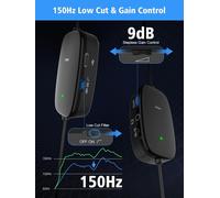 S6M2 6M Microphone À Clipser Pour Smartphone, Mini Microphone Lavalier 3,5 Mm-6,3 Mm Trrs-Trs Avec Surveillance Audio, Contrôle Du Gain À Faible Coupe, Pour Appareil Photo, Tablette, Ordinat[Z3570]