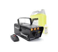 BeamZ S700-LED Flamme Machine à Fumée avec Liquide de Nettoyage et de Brouillard - 700W, Idéal pour Animer vos Soirées
