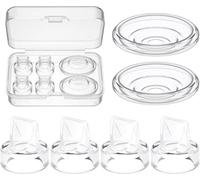 S9 Pro / S12 Pro Clapet Anti-Retour & Diaphragme en Silicone Pièces de Rechange Compatibles avec Tire-Lait Momcozy - Silicone Alimentaire Sans BPA Accessoires (Lot de 6: 4 Clapets+2 Diaphragmes)