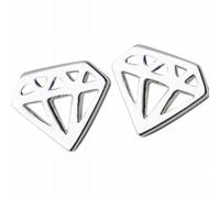 S925 Argent Hommes Et Femmes Boucles D'Oreilles Simple Forme Creuse Mini Diamant Forme Tempérament Oreille Bijoux, GeRRiT, 925 silver