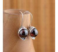 S925 Argent Vintage Argent Thaïlandaise ne Peut Pas Être Boucles D'Oreilles en Zircon Synthétique Lotus de la Mode Féminine, WOZUIMEI, Comme montré