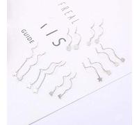 S925 Boucles D'Oreilles en Argent Sterling Femelle Mode Sauvage Créatif une Semaine Combinaison Bijoux Fleur Saison une Semaine Boucles D'Oreilles Cadeau Ensembleearliner Romantique, Argent, LJBLEUS