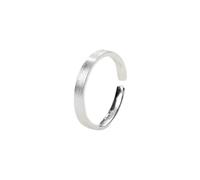 S925 Bracelet en Argent Sterling Ouverture Simple Réglable Bague Hommes Et Femmes Tendance Anneau Noir Traitement Des Bijouxargent, Ouverture Réglable, LJBLEUSK