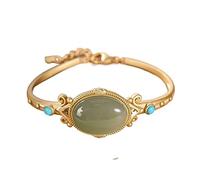 S925 de Lacet de Jade Hé Grey Grey à Plateau en Argent