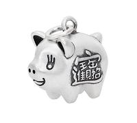 S925 SERVANT LUCKET PIG POG POG, Collier de style ethnique personnalisé à la mode et polyvalent