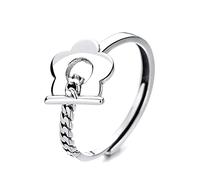 S925 Sterling Vintage Fleur Boucle Anneau à la Mode Hip-hop Ouvert réglable Anneau résistant au ternissement Ajustement Bague de Mariage,