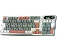 S98 Fr Clavier Mécanique Avec Smart Display & Bouton, Top Mount 96% Wireless Mechanical Keyboard Bt/24G/Usb-C, Hot-Swapable, Software Support, 98 Touches, French Azerty[ZHB1568]