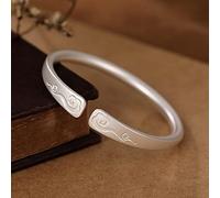 S999 Pure Glossy Ancient Racelet Retro ouvre des Dames Racelet Racelet Bracelets pour Femmes