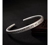 S999 Pure Retro Matte Letters Ladies Open Jewelry Women‘s Women's Bracelets