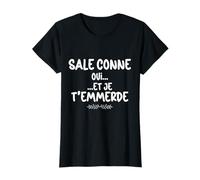 Sa..Conne Humour Femme De Caractère Soeur Amie T-Shirt