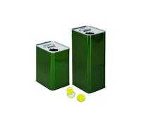 SA.FE' Lot de 10 bidons métalliques pour huile avec bouchon hermétique et poignée, 5 L