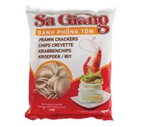 Sa Giang Chips de crevettes à chauffer Kroepoek non cuit – 2 x 1 kg