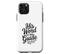 Sa Parole est Mon Guide : Une Foi chrétienne inspirante Coque pour iPhone 11 Pro