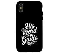Sa Parole est Mon Guide : Une Foi chrétienne inspirante Coque pour iPhone X/XS
