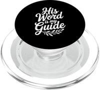 Sa Parole est Mon Guide : Une Foi chrétienne inspirante PopSockets PopGrip pour MagSafe