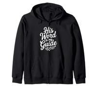 Sa Parole est Mon Guide : Une Foi chrétienne inspirante Sweat à Capuche