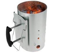 SA Products Allume-Charbon de Bois en Aluminium avec poignée de sécurité isolée thermiquement, Porte-Charbon en Forme de cône, Trous d'aération - Accessoires de Barbecue Portable pour Le Camping