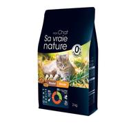 SA VRAIE NATURE-Croquette pour chat adulte au poulet et à la dinde Sa vraie nature - 2 kg